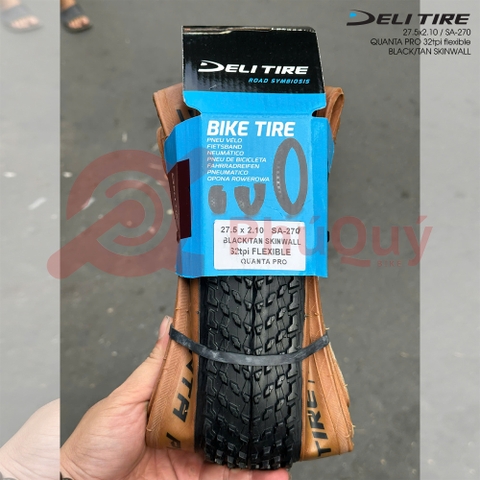 Vỏ Deli GẤP 27.5x2.1 HÔNG NÂU QUANTA PRO SA-270
