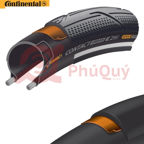 Vỏ 20x2.0 (50-406) Continental CONTACT URBAN Gai Trơn Vỏ Trọc