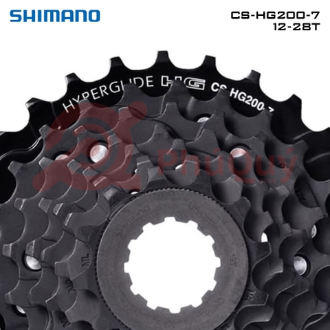 Líp 7 THẢ HG200-7 Màu Đen SHIMANO CHINA 12/28T