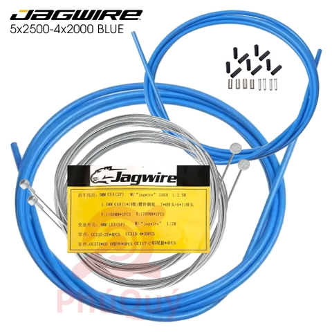 Dây Thắng Bộ JAGWIRE Xanh Dương Trước-Sau