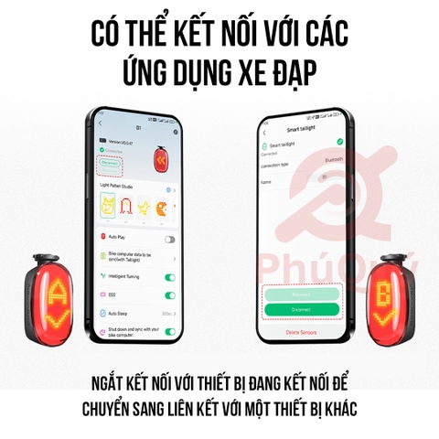 Đèn Hậu NAVIHOOD B1 Thông Minh Kết Nối Đồng Hồ