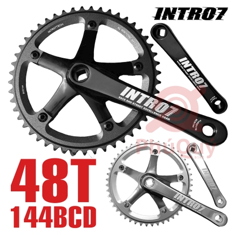 Dĩa INTRO7 48T Cốt Vuông 144BCD Vành Dĩa CNC
