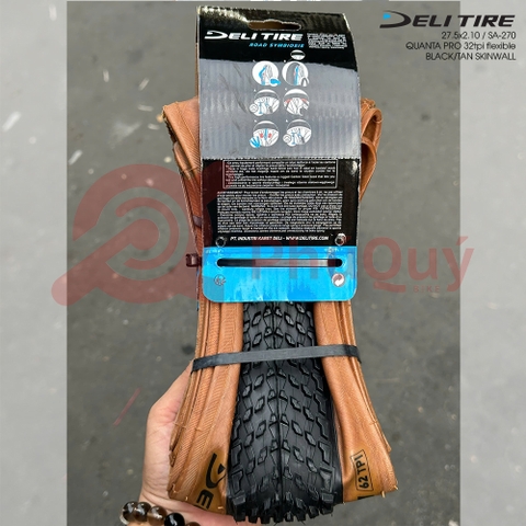 Vỏ Deli GẤP 27.5x2.1 HÔNG NÂU QUANTA PRO SA-270