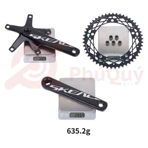 Đùi Dĩa SKEACE 49T 144BCD Cốt Vuông Đen