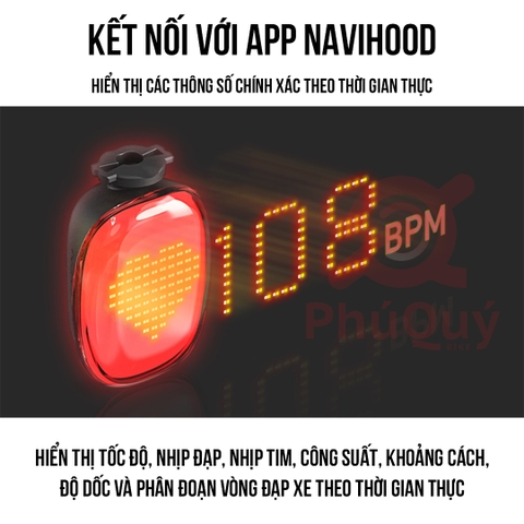 Đèn Hậu NAVIHOOD B1 Thông Minh Kết Nối Đồng Hồ