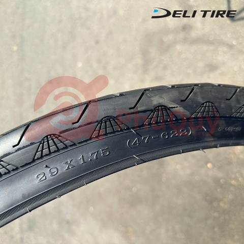 Vỏ Deli 29x1.75 (47-622) gai trơn có talon (VAT)