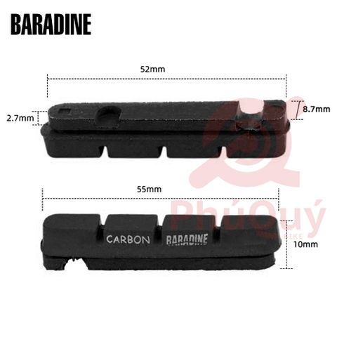 Gôm Thắng Road CARBON Hiệu Baradine