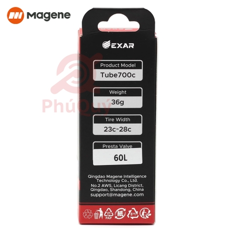 Ruột TPU EXAR 700x23/28c Van FV 75mm