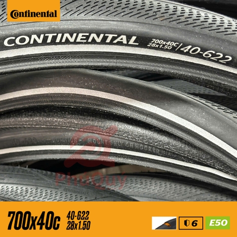 Vỏ 29x1.5 (700x40c) Continental CONTACT URBAN Gai Trơn Vỏ Trọc