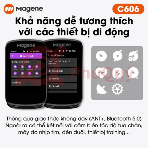 Đồng Hồ Magene C606 GPS Thông Minh