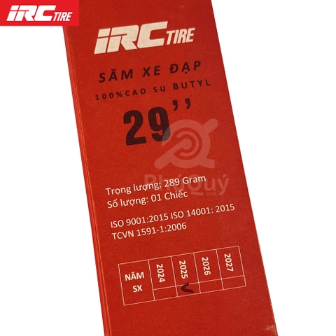 RUỘT IRC 29x1.95-2.30 VAN PHÁP FV 40mm