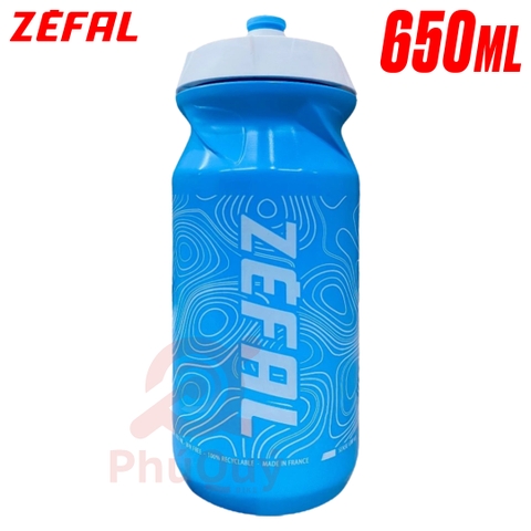 Bình nước xe đạp ZEFAL mẫu mới 650ml mẫu 2 (VAT)