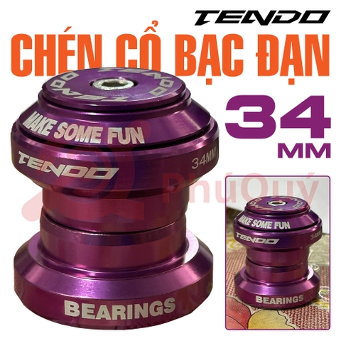 Chén cổ bạc đạn Tendo 34 màu tím
