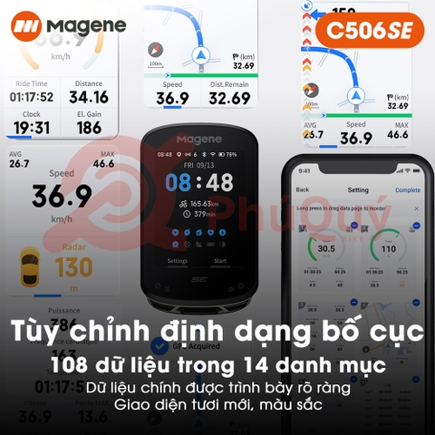 Đồng Hồ Magene C506SE GPS Thông Minh