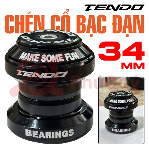 Chén cổ bạc đạn Tendo 34 đen