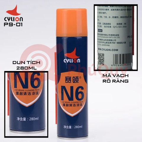 VỆ SINH THẮNG ĐĨA N6 CYLION P9-01 280ml