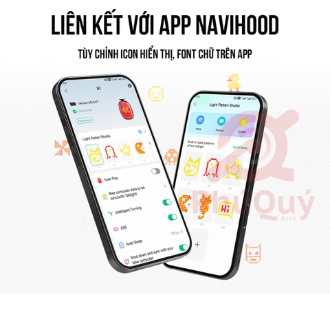 Đèn Hậu NAVIHOOD B1 Thông Minh Kết Nối Đồng Hồ