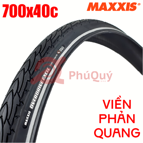 Vỏ Maxxis 700x40c có viền phản quang - chống đinh - talon thép (VAT)