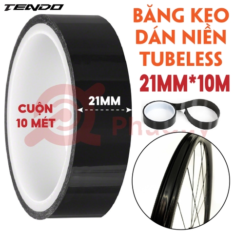 Băng keo dán nền tubeless 21mm 10mét Tendo