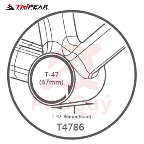 BB TRIPEAK T47 VẶN REN 86mm