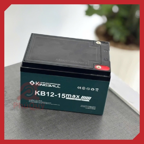 Ắc quy Xe Điện KingBall 12V15Ah (4kg) (1 thùng / 4 bình) (VAT)