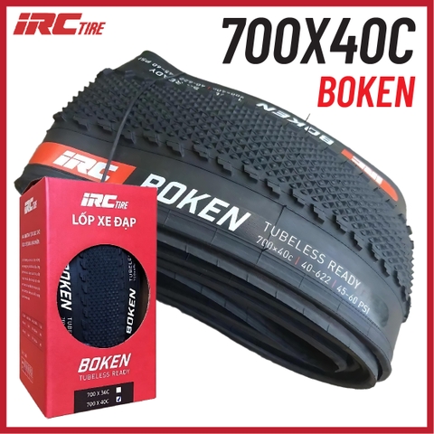 Vỏ IRC 700x40c Boken Kevlar Tubeless (VAT)