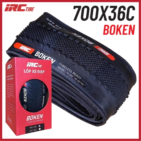 Vỏ IRC 700x36c Boken Kevlar Tubeless (VAT)