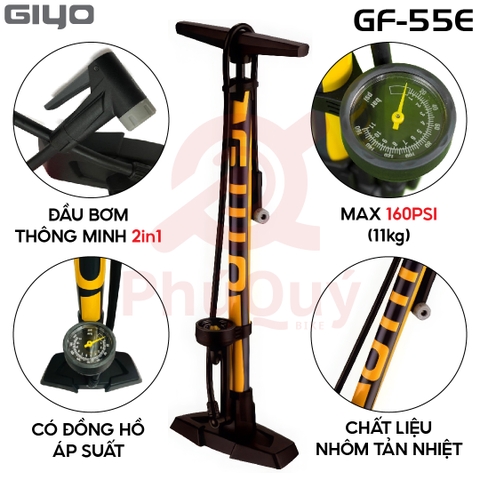 Bơm Giyo thép GF-55E đầu bơm 2in1