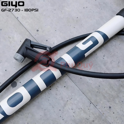 Bơm Giyo GF-2730 ống thép màu trắng đồng hồ to 8cm bản 2020