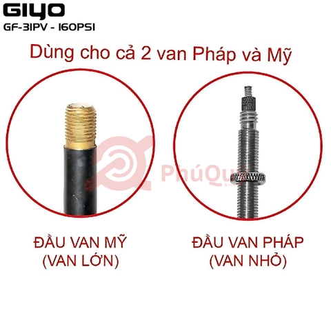 Bơm GIYO GF-31PV Xi Bóng Ống Nhôm Van Tự Động