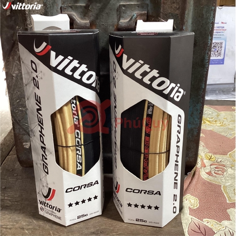 Vỏ gấp hồng vàng 700x25c Vittoria Corsa Graphene 2.0 (VAT)