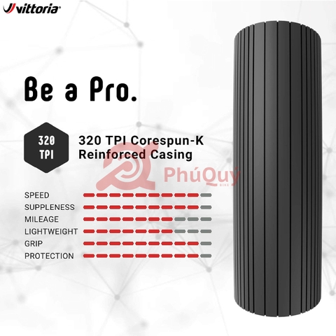 Vỏ gấp hồng vàng 700x25c Vittoria Corsa Graphene 2.0 (VAT)