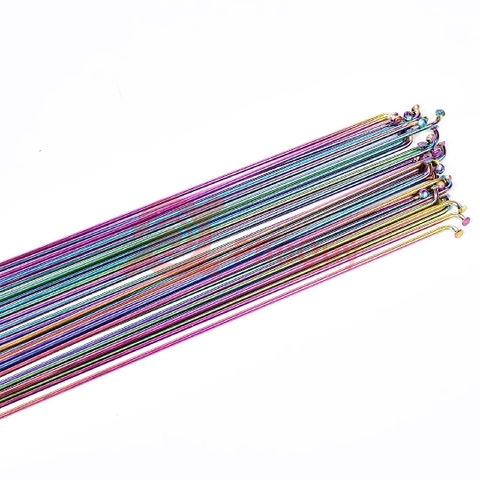 Căm Xe Đạp 7 Màu Đầu J Dài 270mm Kèm Chân Căm