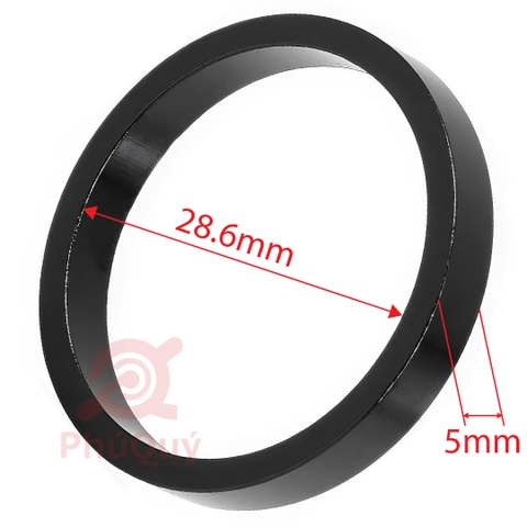 Chiêm Cổ Nhôm 28.6 Cao 5mm Đen