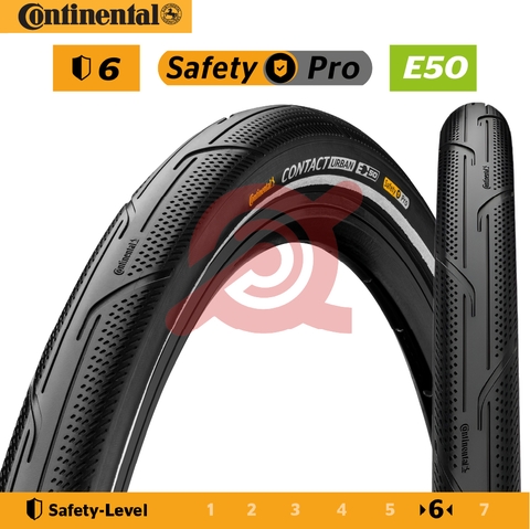 Vỏ 27.5x2.0 Continental CONTACT URBAN Gai Trơn Vỏ Trọc