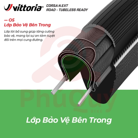 Vỏ Vittoria Corsa N.EXT Tubeless hộp 2 cái G2.0 tặng keo Sealant 80ml (VAT)