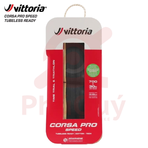 Vỏ Vittoria Corsa Pro Speed 700X30C TUBELESS  COTTON G2.0 (VAT)