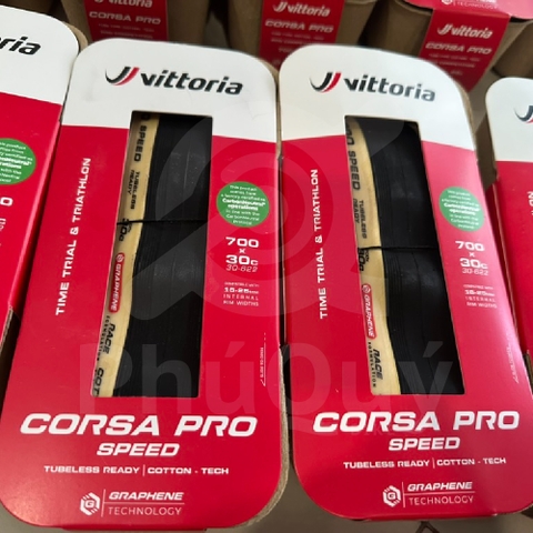 Vỏ Vittoria Corsa Pro Speed 700X30C TUBELESS  COTTON G2.0 (VAT)