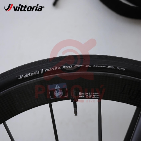 Vỏ Vittoria Corsa Pro Tubeless BLACK EDITION (VAT)