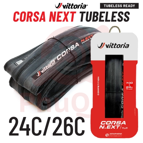 Vỏ TUBELESS 700x24c 700x26c Vittoria CORSA NEXT Graphene 2.0