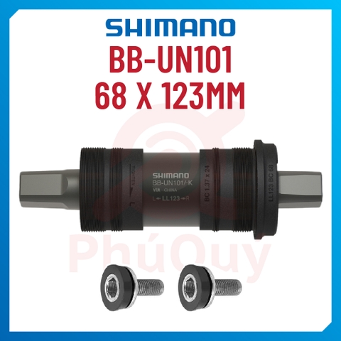 Cốt Bạc Đạn 123mm SHIMANO BB-UN101 Chính Hãng Kèm Ốc Chống Nước