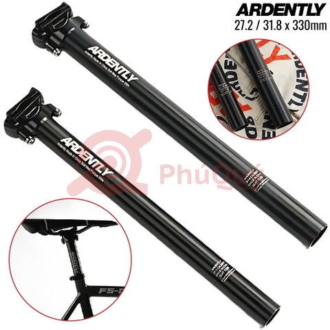 Cốt Yên 0 Độ ARDENTLY CNC 27.2 / 31.6 ĐEN Dài 330mm