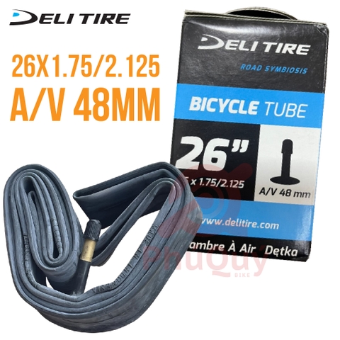 Ruột xe đạp Deli Tire 26x1.75/2.125 van Mỹ 48mm A/V (VAT)