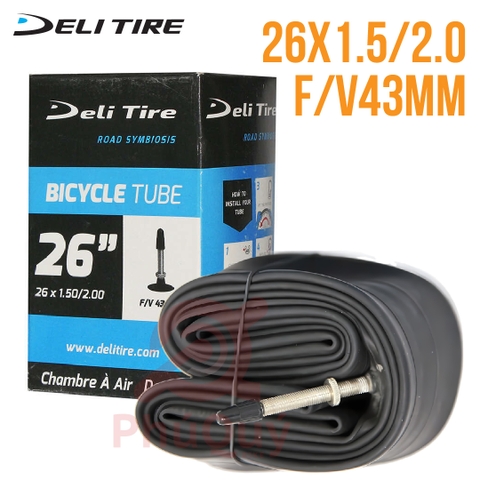Ruột xe đạp Deli Tire 26x1.5/2.0 van Pháp 43mm F/V (VAT)