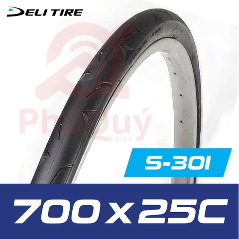 Vỏ xe đạp Deli 700x25C SA-301 gai tam giác (VAT)