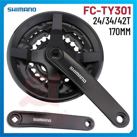 DĨA SHIMANO 3 TẦNG SHIMANO 42T 170mm FC-TY301