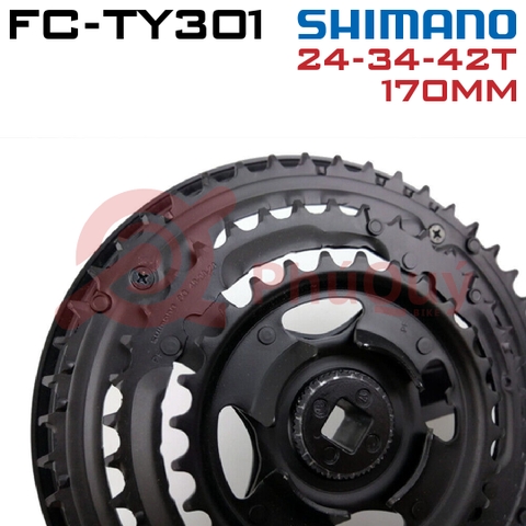 Đùi Dĩa SHIMANO 3 Tầng SHIMANO 42T 170mm FC-TY301