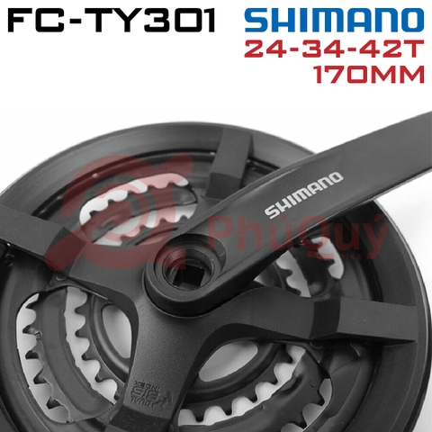Đùi Dĩa SHIMANO 3 Tầng SHIMANO 42T 170mm FC-TY301