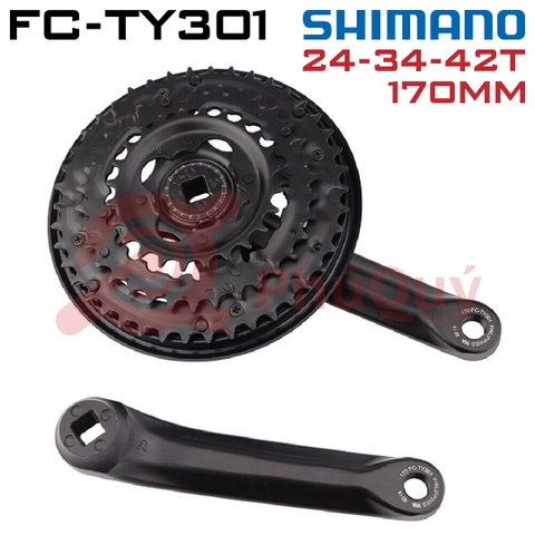 Đùi Dĩa SHIMANO 3 Tầng SHIMANO 42T 170mm FC-TY301
