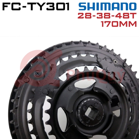 Đùi Dĩa SHIMANO 3 Tầng SHIMANO 48T 170mm FC-TY301